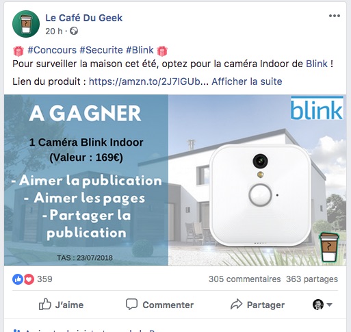 Facebook Contest CafeGeek